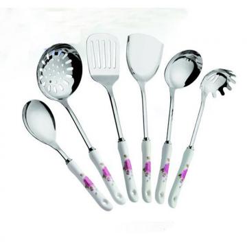 SS Kitchen Cooking Tools With Ceramic Handle WHL-KTS037